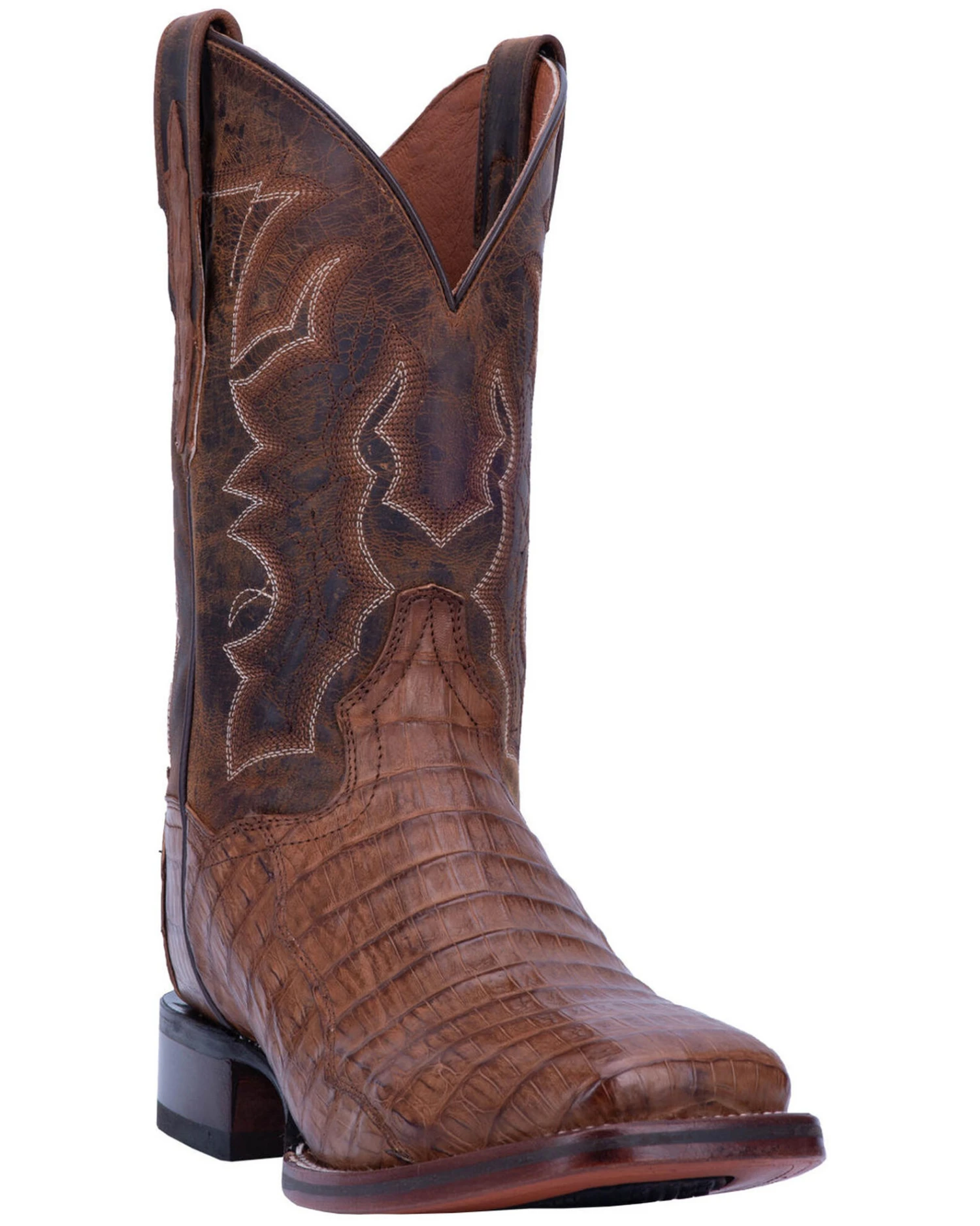 Dan Post Men's Kingsly Caiman Western Boots - Broad Square Toe 3 Dan Post Men's Kingsly Caiman Western Boots - Broad Square Toe