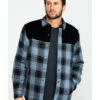 Moonshine Spirit Men's Goleta Plaid Mixed Flannel Nylon Shirt Jacket 2 Moonshine Spirit Men's Goleta Plaid Mixed Flannel Nylon Shirt Jacket -Boot Barn 2000282810 400 P1