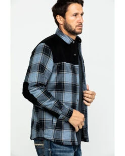 Moonshine Spirit Men's Goleta Plaid Mixed Flannel Nylon Shirt Jacket 11 Moonshine Spirit Men's Goleta Plaid Mixed Flannel Nylon Shirt Jacket -Boot Barn 2000282810 400 P3