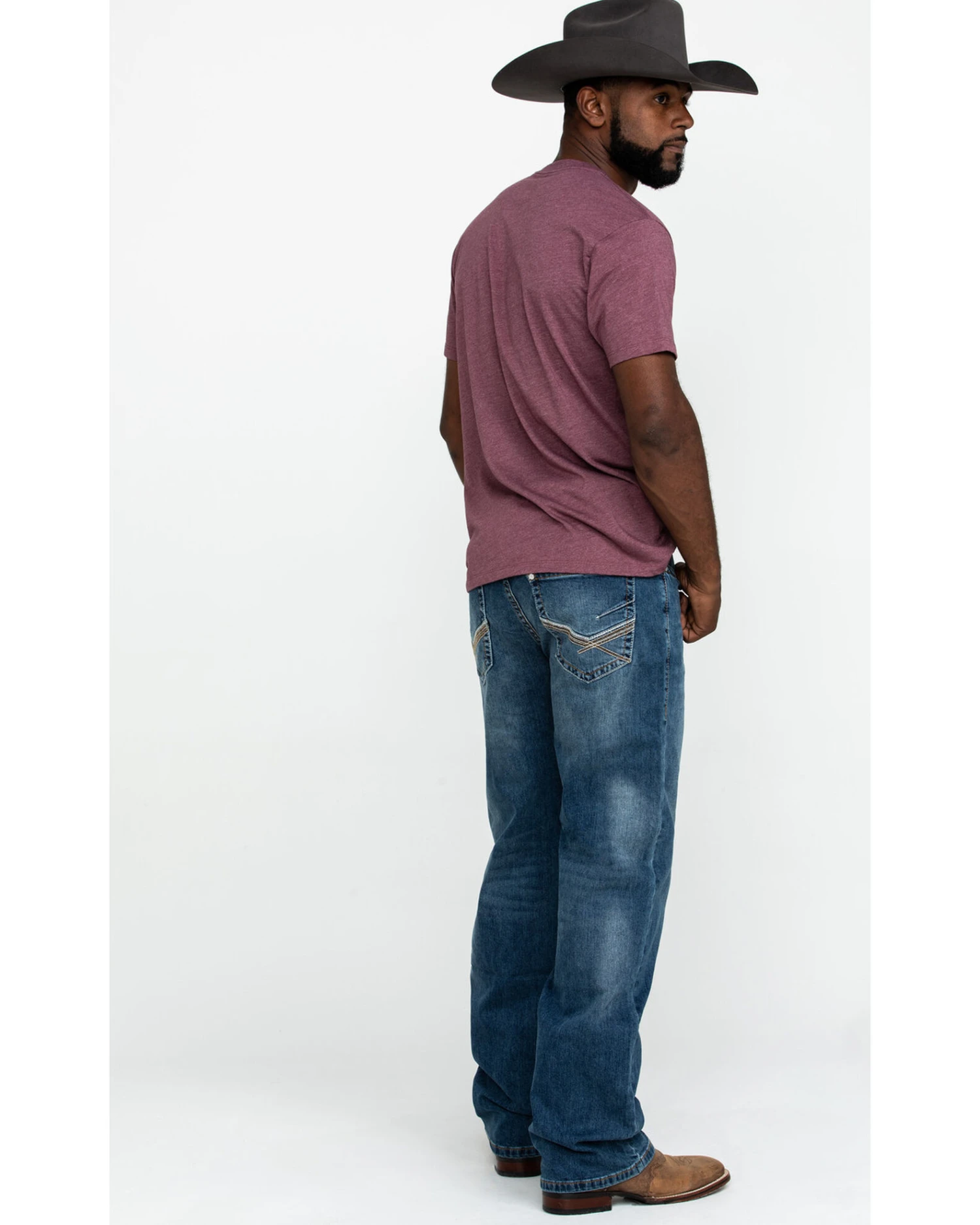 Rock & Roll Denim Men's X Stitch Double Barrel Relaxed Straight Jeans 6 Rock & Roll Denim Men's X Stitch Double Barrel Relaxed Straight Jeans - Image 4