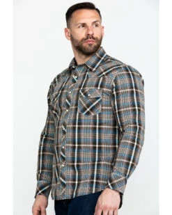 Rock & Roll Denim Men's Teal Washed Yarn Dye Plaid Short Sleeve Western Shirt 11 Rock & Roll Denim Men's Teal Washed Yarn Dye Plaid Short Sleeve Western Shirt -Boot Barn 2000284047 442 P3