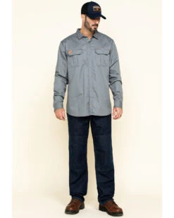 Hawx Men's FR Long Sleeve Work Shirt - Big 13 Hawx Men's FR Long Sleeve Work Shirt - Big -Boot Barn 2000284661 040 P6