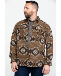 Powder River Outfitters Men's Southwestern Jacquard Shirt Jacket 11 Powder River Outfitters Men's Southwestern Jacquard Shirt Jacket -Boot Barn 2000285560 200 P1