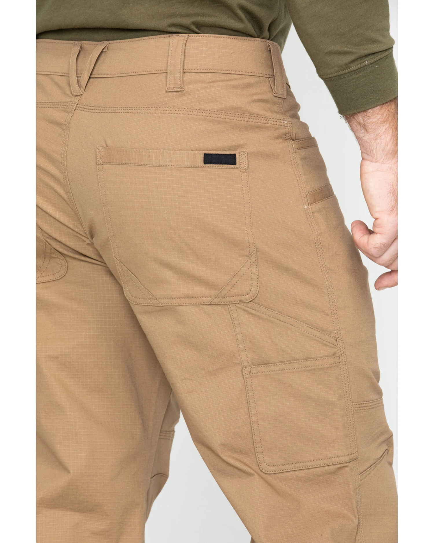 Hawx Men's Brown Stretch Ripstop Utility Work Pants - Big 8 Hawx Men's Brown Stretch Ripstop Utility Work Pants - Big - Image 6