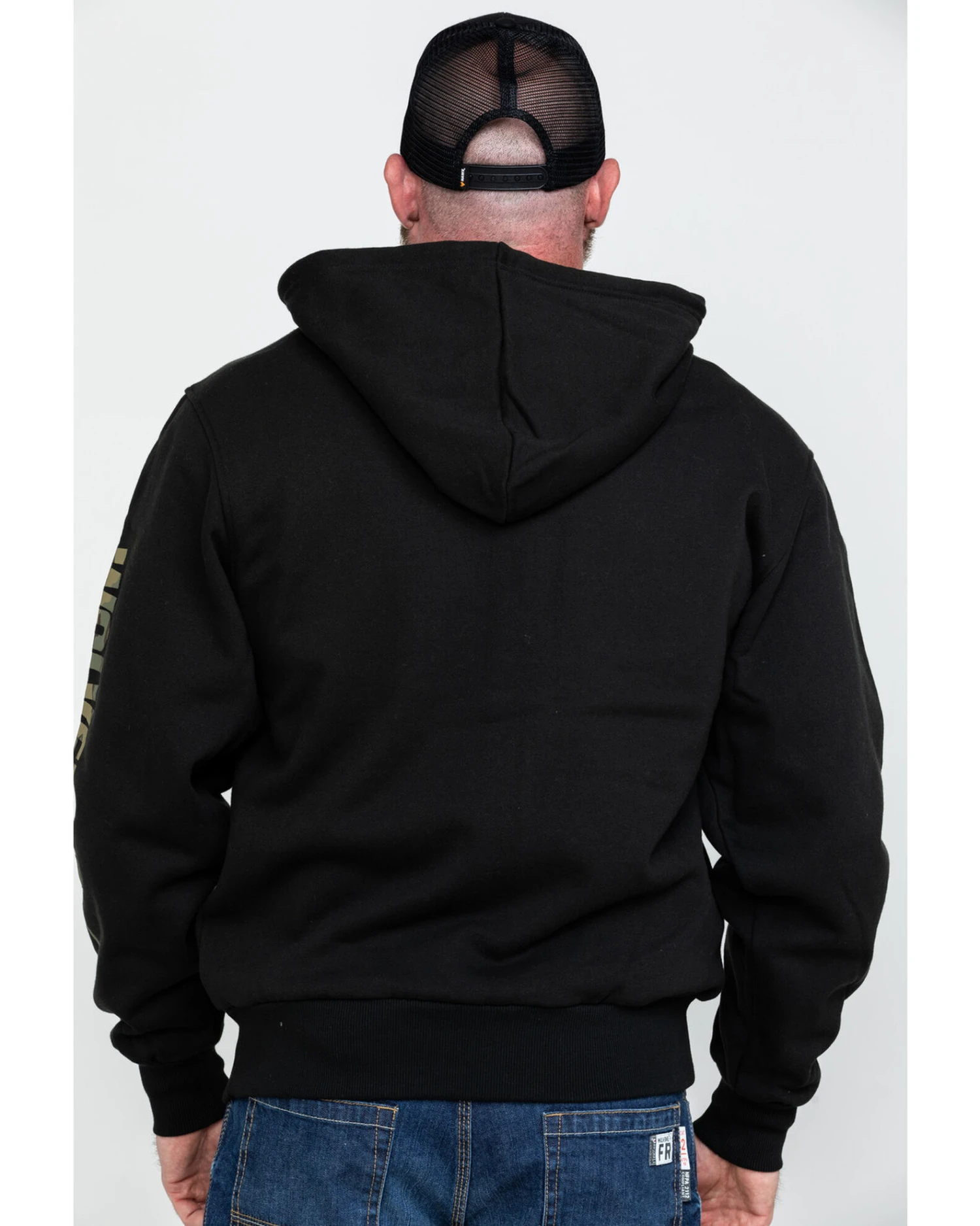 Wolverine Men's FR Logo Sleeve Zip-Up Work Hoodie 4 Wolverine Men's FR Logo Sleeve Zip-Up Work Hoodie - Image 2