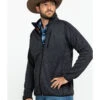 Stetson Men's Charcoal Fuzzy Bonded Sweater 1 Stetson Men's Charcoal Fuzzy Bonded Sweater -Boot Barn 2000286880 020 P3