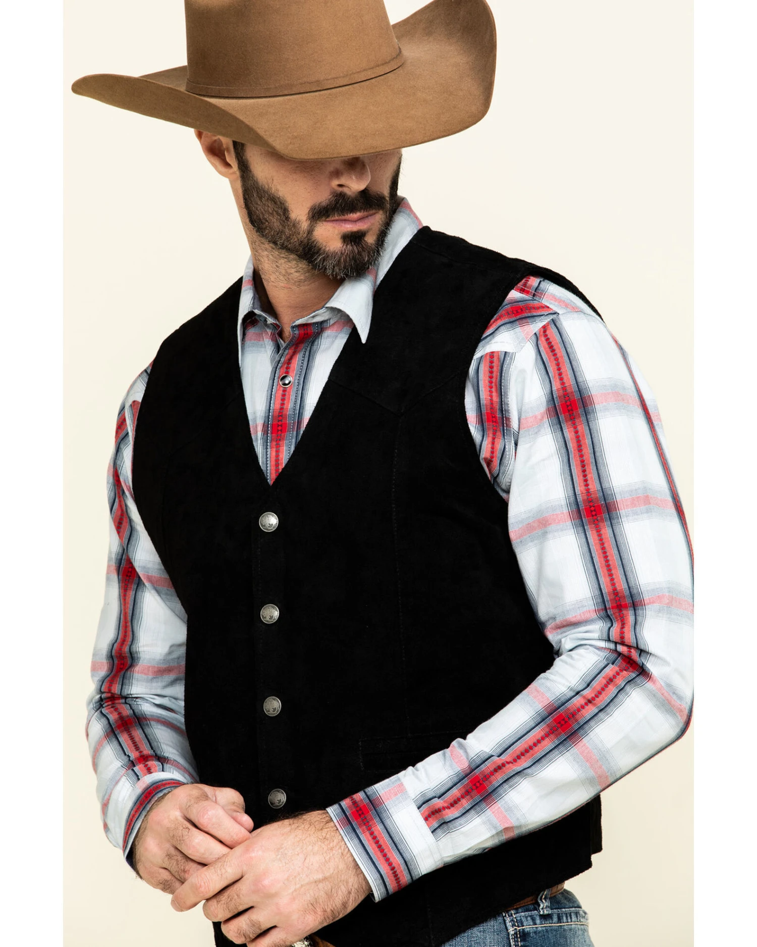 Cody James Men's Angus Suede Vest 4 Cody James Men's Angus Suede Vest - Image 2