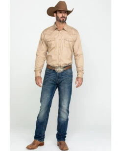 Wrangler Retro Men's Tan Solid Long Sleeve Western Shirt 14 Wrangler Retro Men's Tan Solid Long Sleeve Western Shirt -Boot Barn 2000292973 280 P7