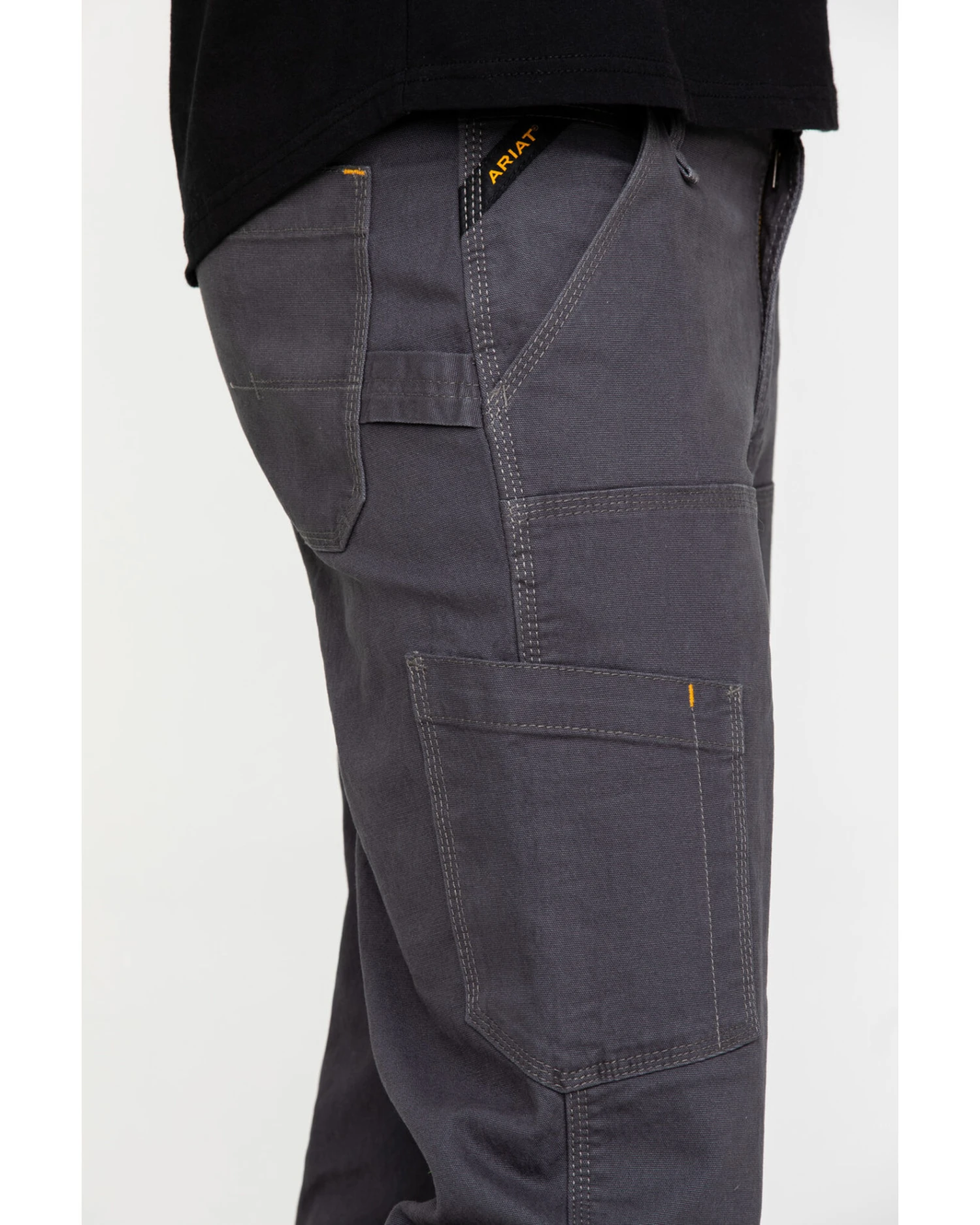 Ariat Men's Rebar M4 Made Tough Durastretch Double Front Straight Work Pants 5 Ariat Men's Rebar M4 Made Tough Durastretch Double Front Straight Work Pants - Image 3