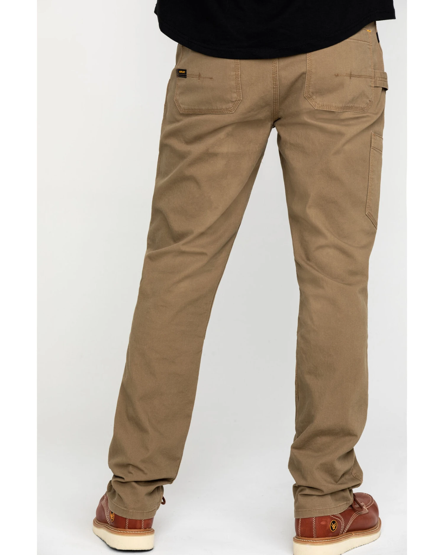 Ariat Men's Khaki Rebar M4 Made Tough Durastretch Double Front Straight Work Pants - Big 8 Ariat Men's Khaki Rebar M4 Made Tough Durastretch Double Front Straight Work Pants - Big - Image 6