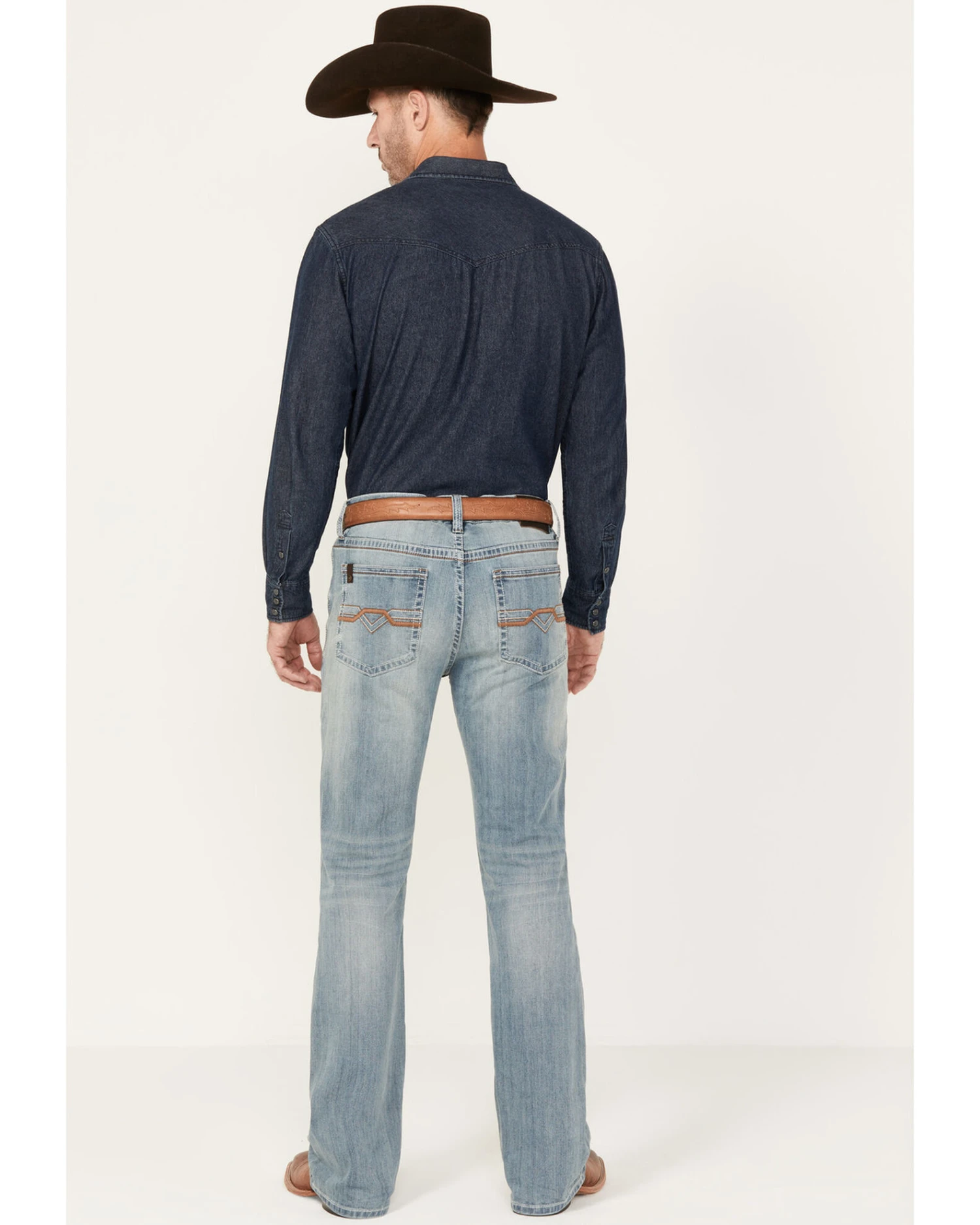 RANK 45 Men's Scoreline 4-Way Performance Stretch Slim Fit Bootcut Jeans 8 RANK 45 Men's Scoreline 4-Way Performance Stretch Slim Fit Bootcut Jeans - Image 6