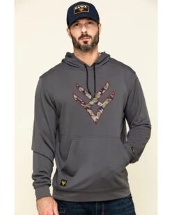 Hawx Men's Gray Tech Logo Hooded Work Sweatshirt - Tall 11 Hawx Men's Gray Tech Logo Hooded Work Sweatshirt - Tall -Boot Barn 2000297060 021 P1