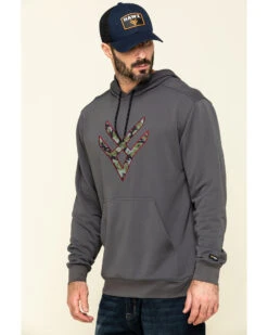 Hawx Men's Gray Tech Logo Hooded Work Sweatshirt - Tall 12 Hawx Men's Gray Tech Logo Hooded Work Sweatshirt - Tall -Boot Barn 2000297060 021 P3