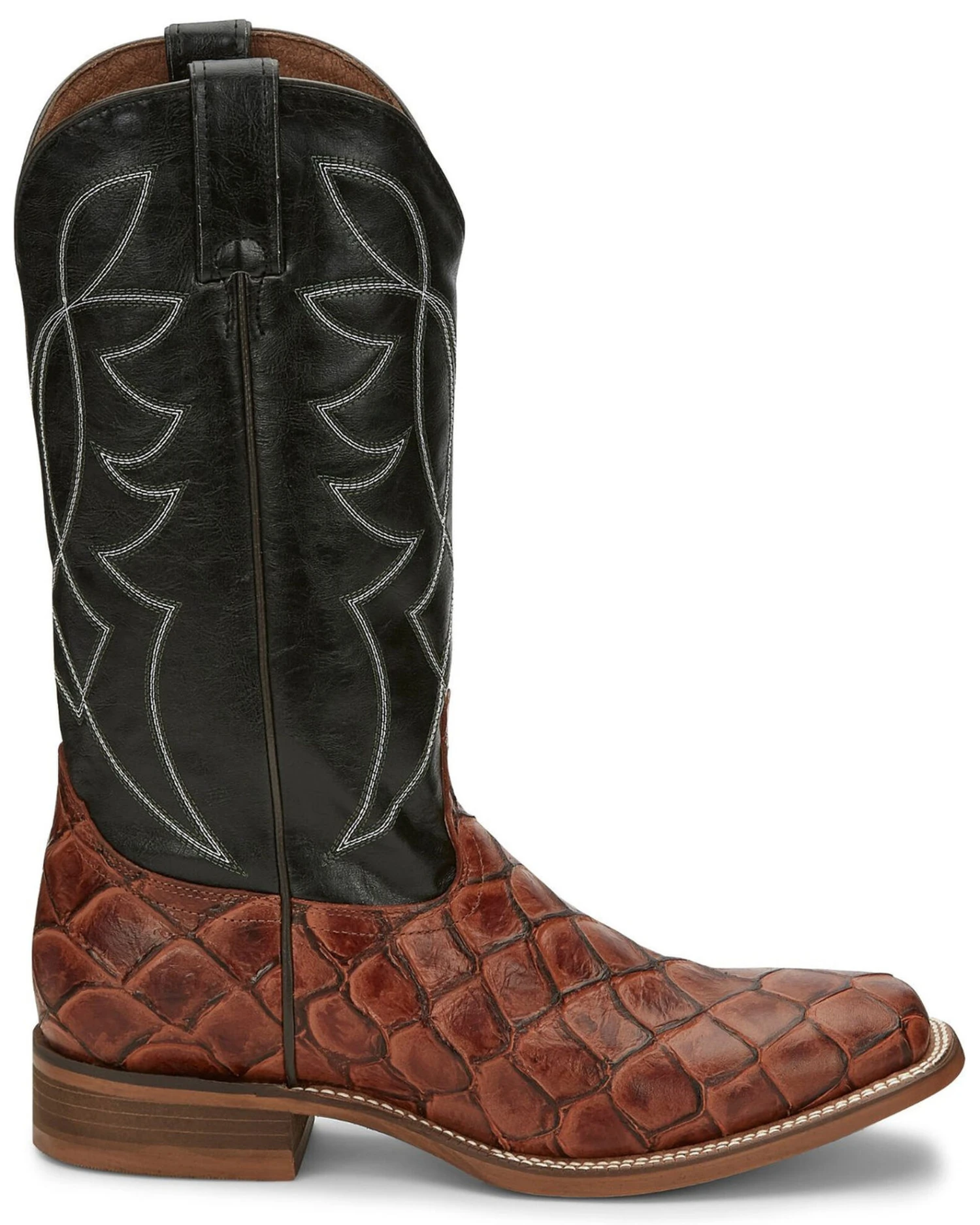 Nocona Men's Go Round Cognac Western Boots - Square Toe 4 Nocona Men's Go Round Cognac Western Boots - Square Toe - Image 2