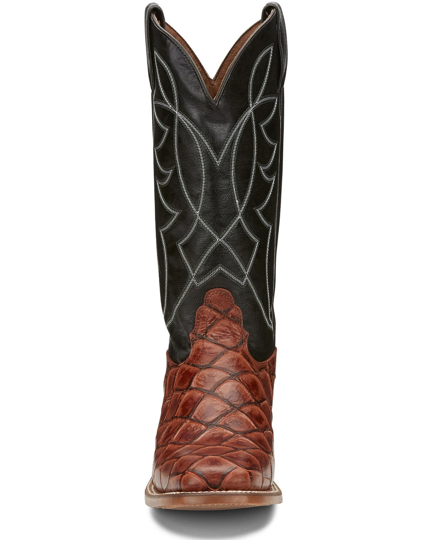 Nocona Men's Go Round Cognac Western Boots - Square Toe 7 Nocona Men's Go Round Cognac Western Boots - Square Toe - Image 5