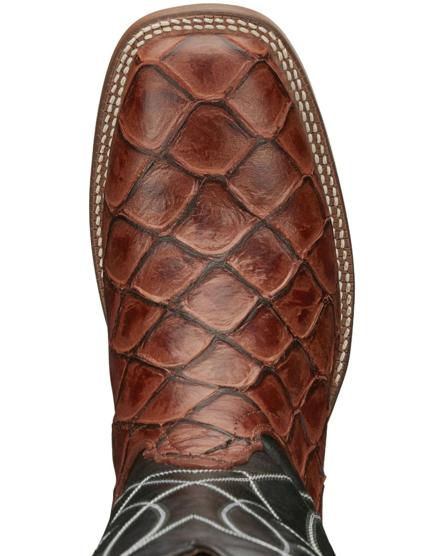 Nocona Men's Go Round Cognac Western Boots - Square Toe 8 Nocona Men's Go Round Cognac Western Boots - Square Toe - Image 6