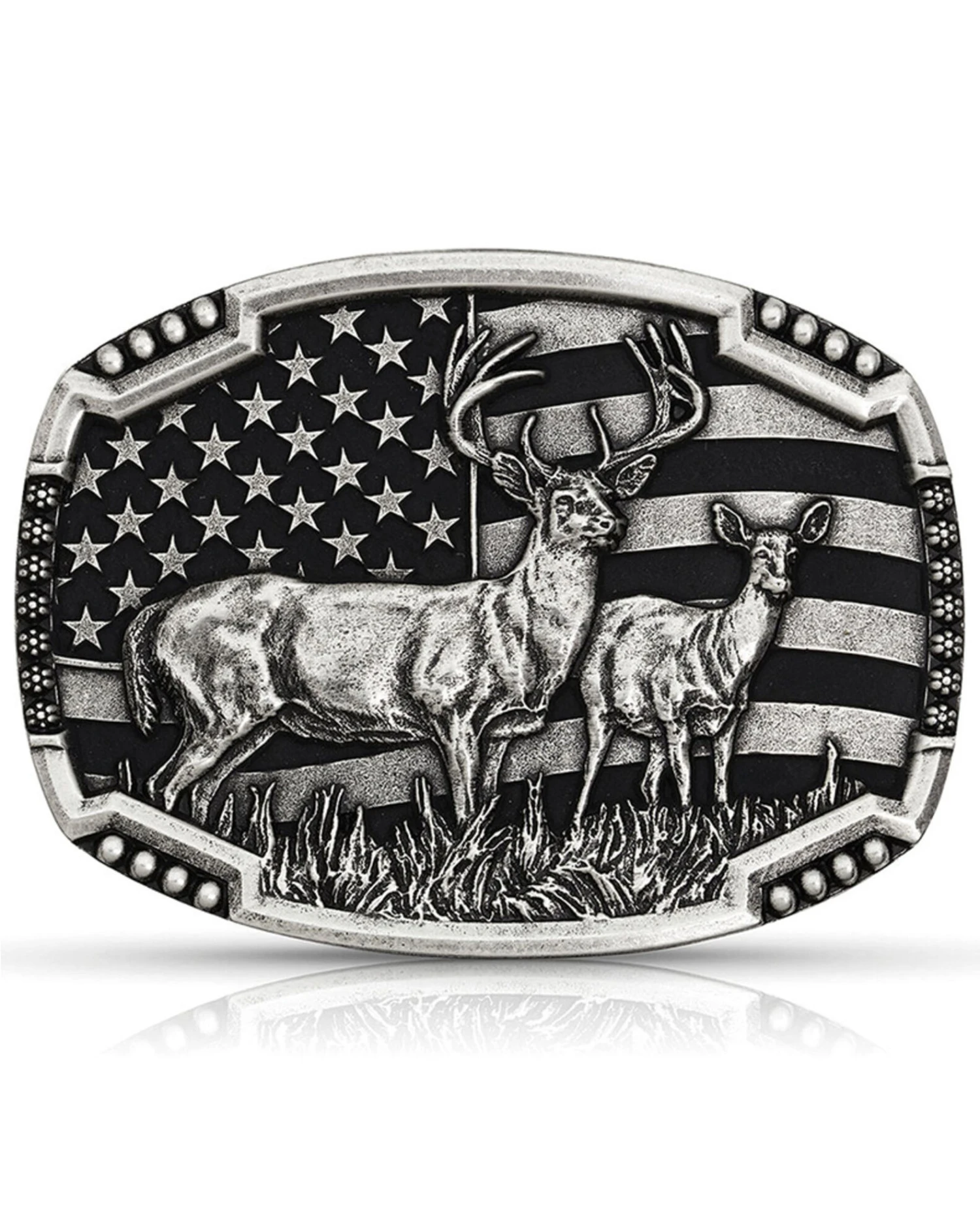 Montana Silversmiths Men's Matched Pair Deer Buckle 3 Montana Silversmiths Men's Matched Pair Deer Buckle