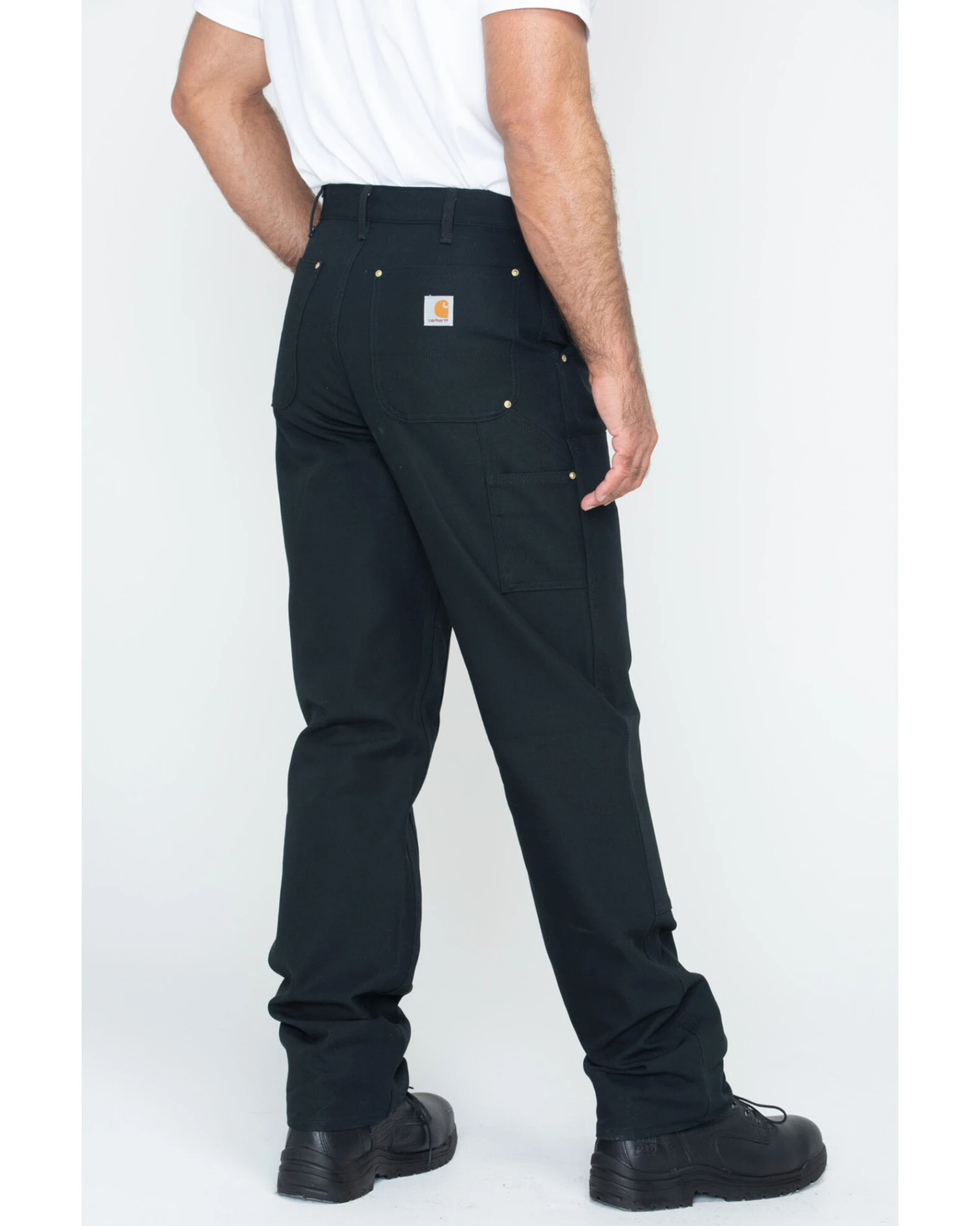Carhartt Double Duck Dungaree Fit Khaki Work Jeans - Big 3 Carhartt Double Duck Dungaree Fit Khaki Work Jeans - Big