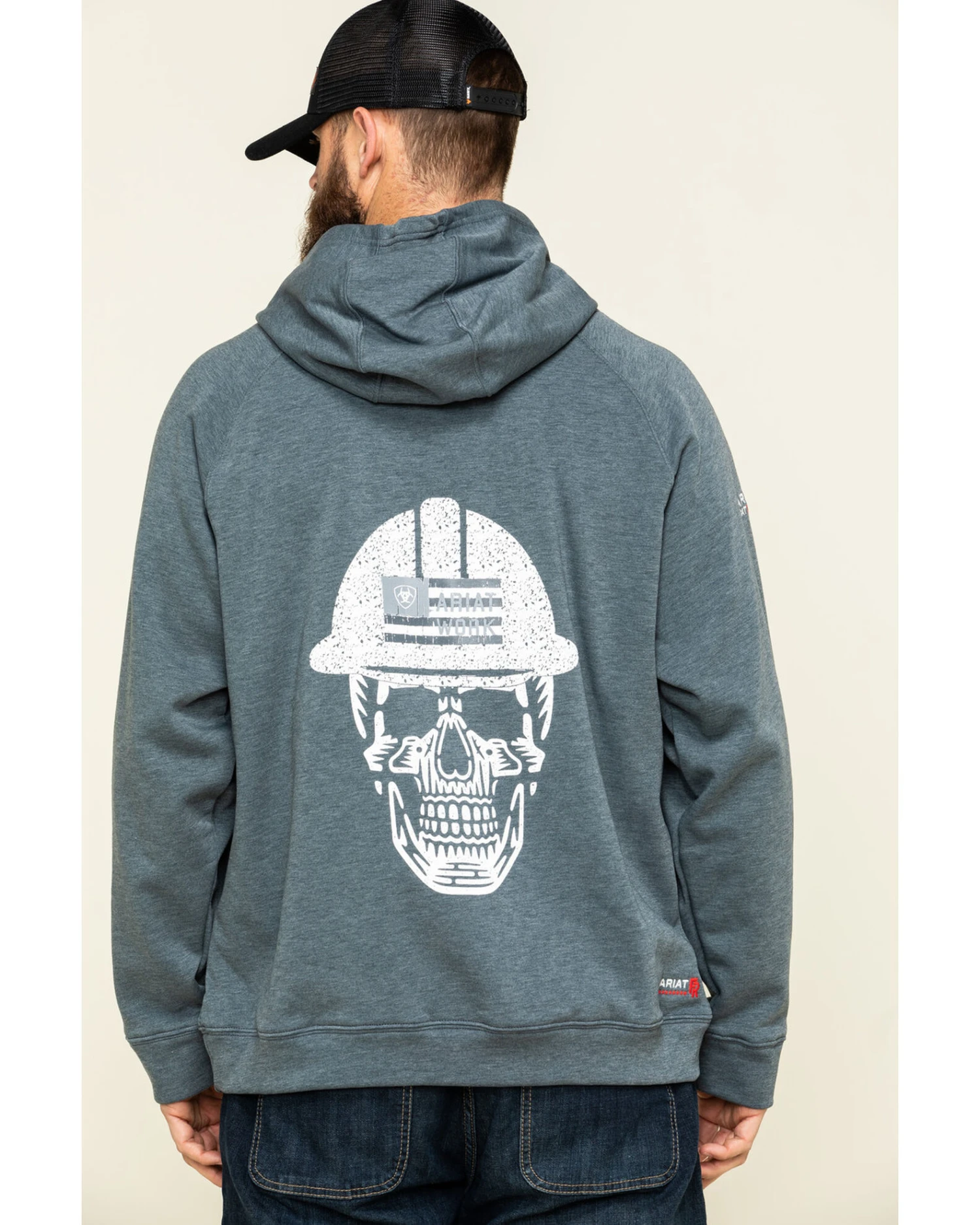 Ariat Men's FR Primo Fleece Roughneck Hooded Sweatshirt- Big 5 Ariat Men's FR Primo Fleece Roughneck Hooded Sweatshirt- Big - Image 3