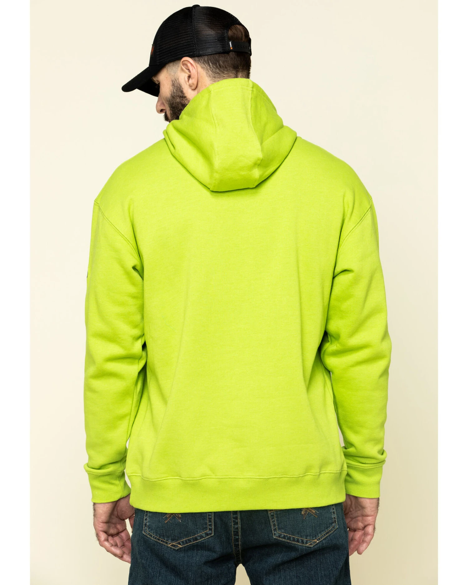 Ariat Men's Lime Heather Rebar Graphic Hooded Work Sweatshirt 6 Ariat Men's Lime Heather Rebar Graphic Hooded Work Sweatshirt - Image 4