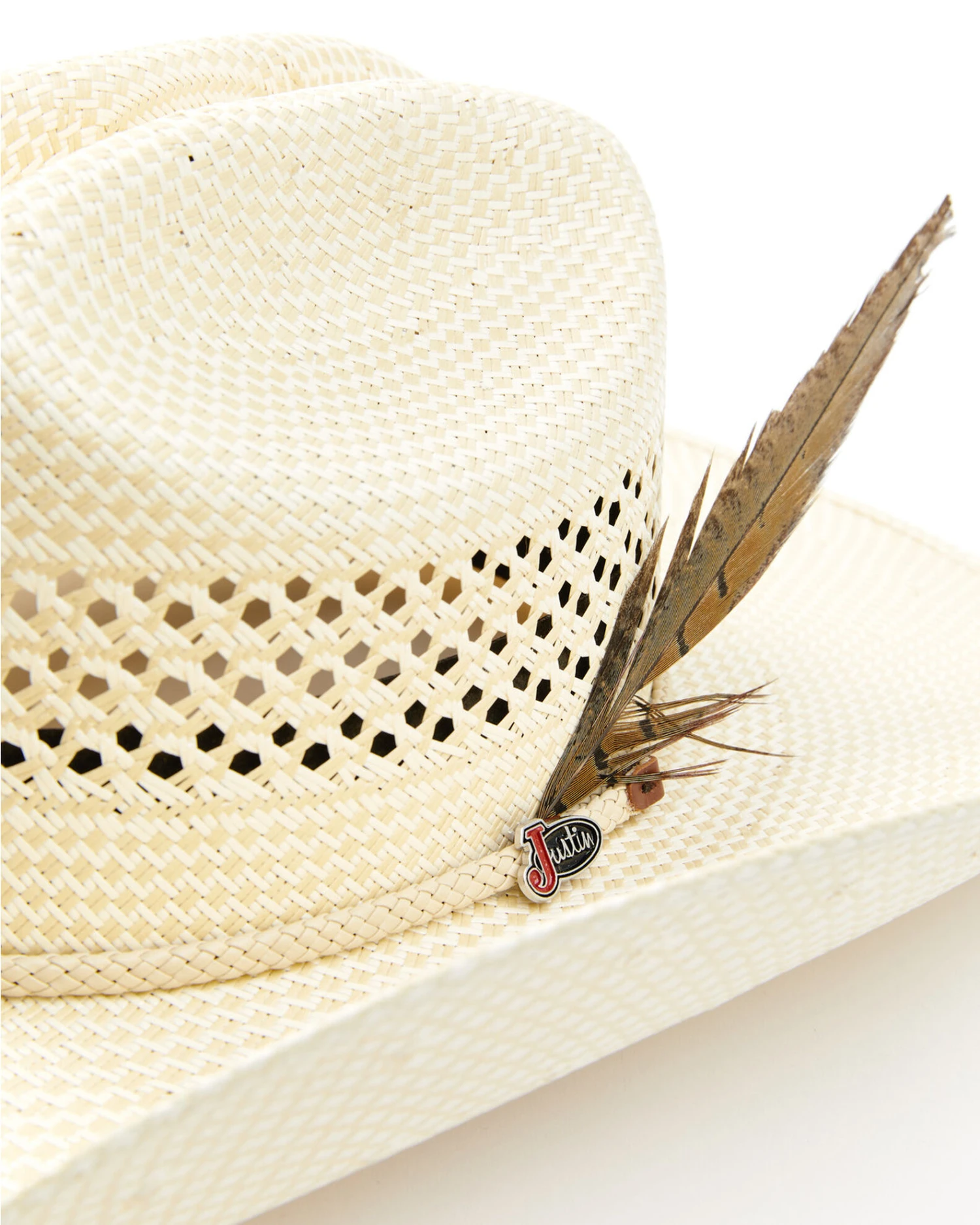Justin Men's 50X Ivory/Tan Waco Western Straw Hat 4 Justin Men's 50X Ivory/Tan Waco Western Straw Hat - Image 2