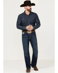 Cinch Men's White Label Performance Dark Relaxed Straight Jeans 9 Cinch Men's White Label Performance Dark Relaxed Straight Jeans -Boot Barn 2000323611 402 P1