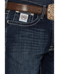 Cinch Men's White Label Performance Dark Relaxed Straight Jeans