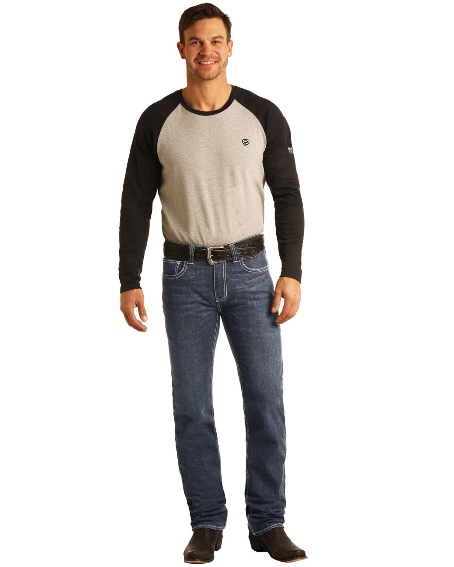 Rock & Roll Denim Men's FR Dark Reflex Revolver Slim Straight Work Jeans 6 Rock & Roll Denim Men's FR Dark Reflex Revolver Slim Straight Work Jeans - Image 4