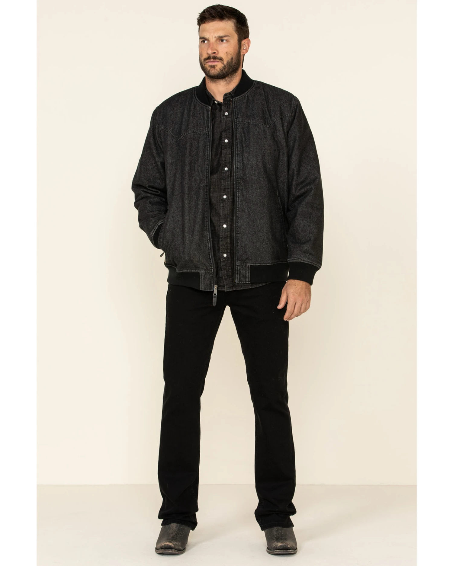 Moonshine Spirit Men's Steal Bomber Sherpa-Lined Jacket 3 Moonshine Spirit Men's Steal Bomber Sherpa-Lined Jacket