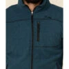 Powder River Outfitters Men's Teal Waffle Melange Knit Zip-Front Jacket 2 Powder River Outfitters Men's Teal Waffle Melange Knit Zip-Front Jacket -Boot Barn 2000325943 442 P4