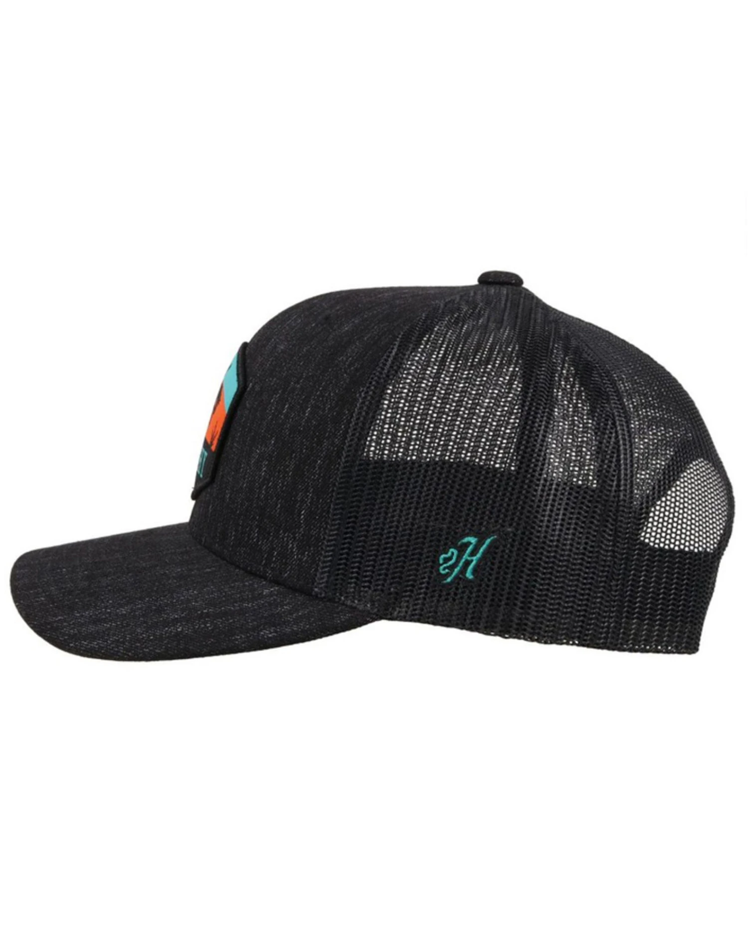 HOOey Men's Black Punchy Patch Logo Mesh Trucker Cap 5 HOOey Men's Black Punchy Patch Logo Mesh Trucker Cap - Image 3