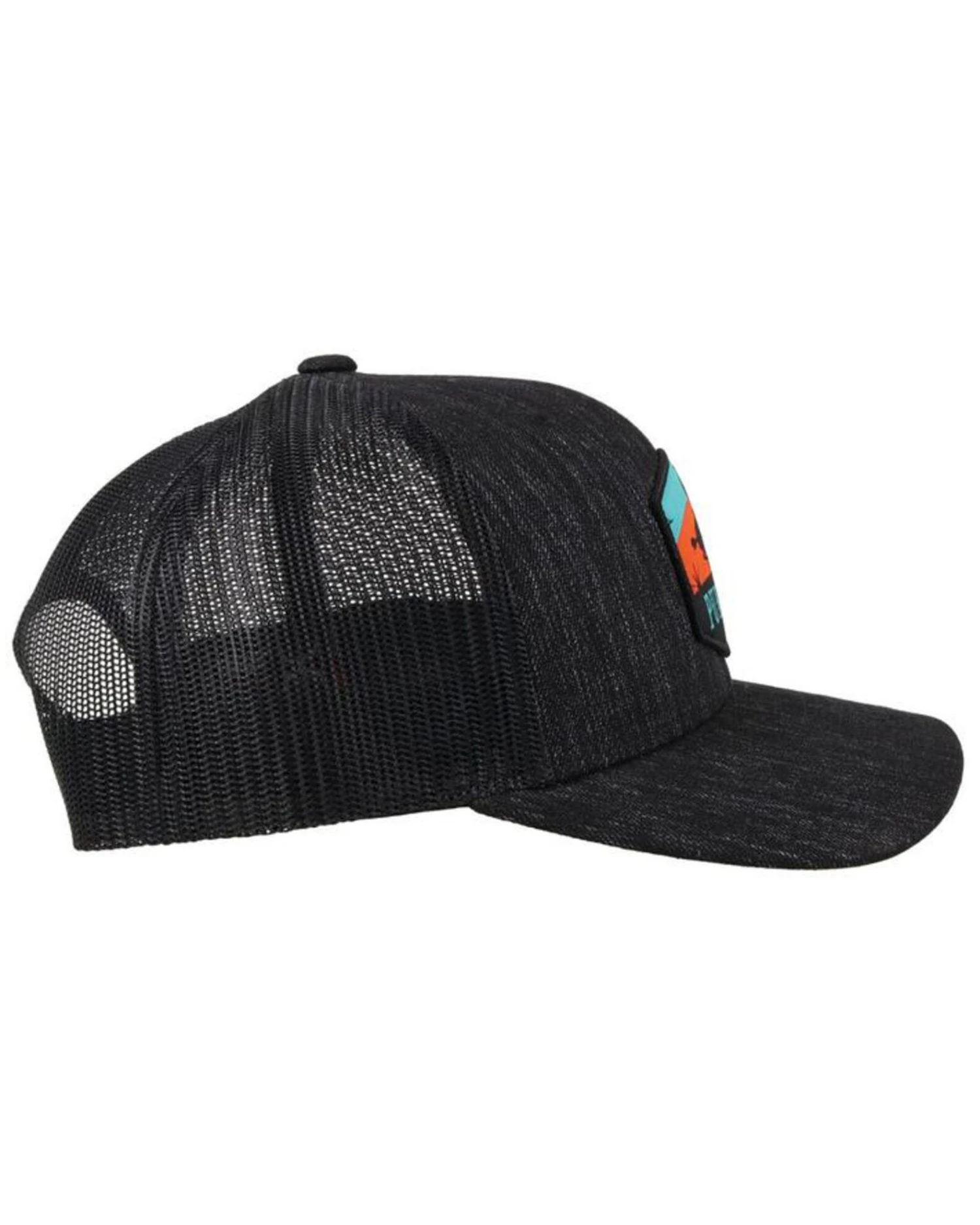 HOOey Men's Black Punchy Patch Logo Mesh Trucker Cap 6 HOOey Men's Black Punchy Patch Logo Mesh Trucker Cap - Image 4