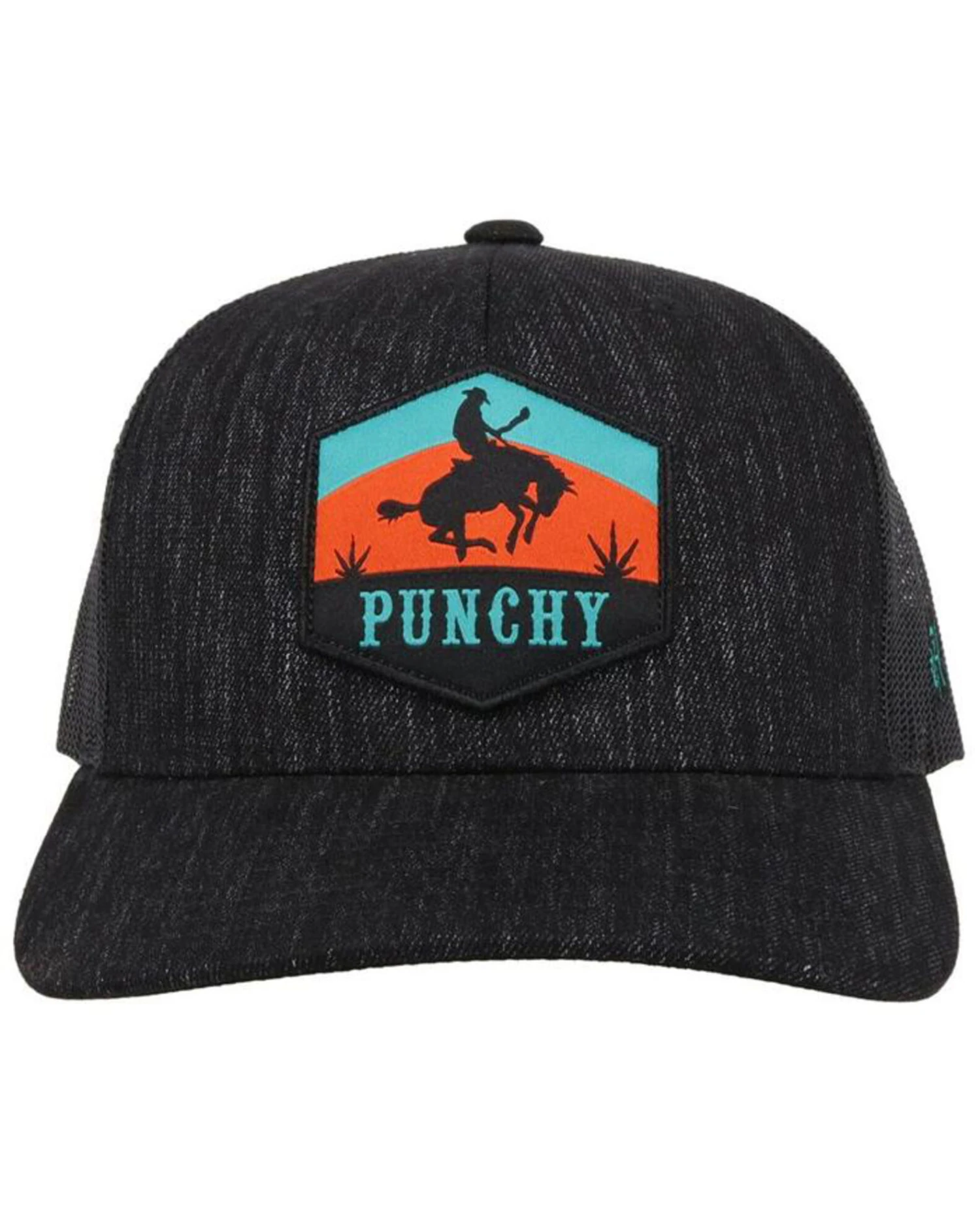 HOOey Men's Black Punchy Patch Logo Mesh Trucker Cap 7 HOOey Men's Black Punchy Patch Logo Mesh Trucker Cap - Image 5