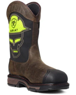 Ariat Men's VentTEK Workhog Skull Western Work Boots - Carbon Toe