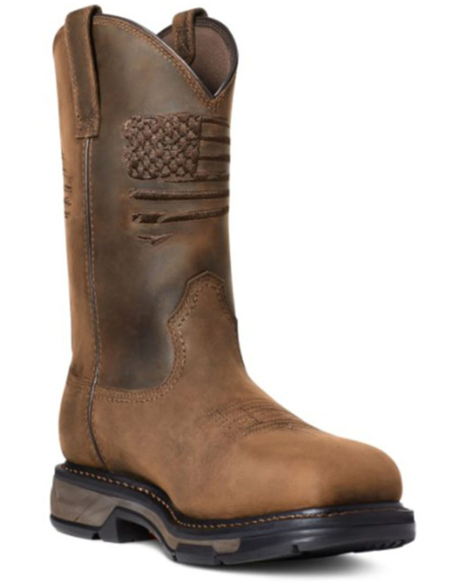 Ariat Men's Workhog Patriot Waterproof Western Work Boots - Carbon Toe 3 Ariat Men's Workhog Patriot Waterproof Western Work Boots - Carbon Toe