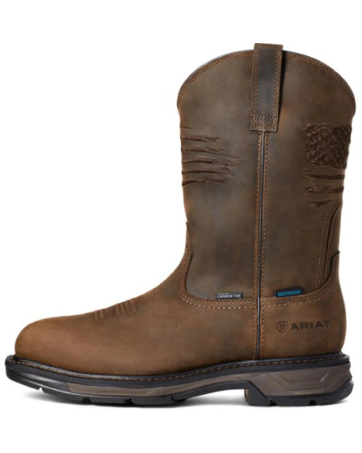 Ariat Men's Workhog Patriot Waterproof Western Work Boots - Carbon Toe 4 Ariat Men's Workhog Patriot Waterproof Western Work Boots - Carbon Toe - Image 2