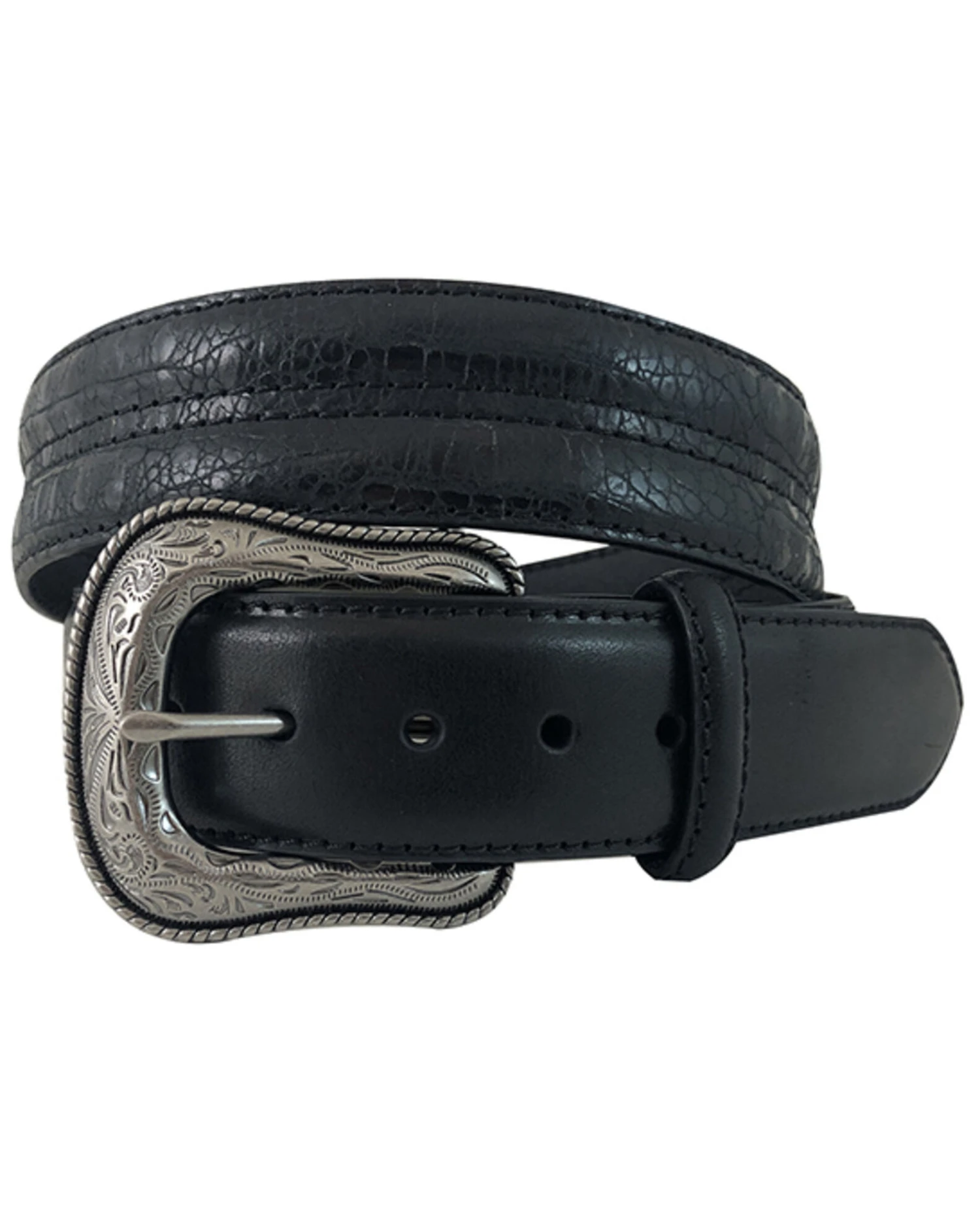 Roper Men's Croc Print Western Belt 3 Roper Men's Croc Print Western Belt