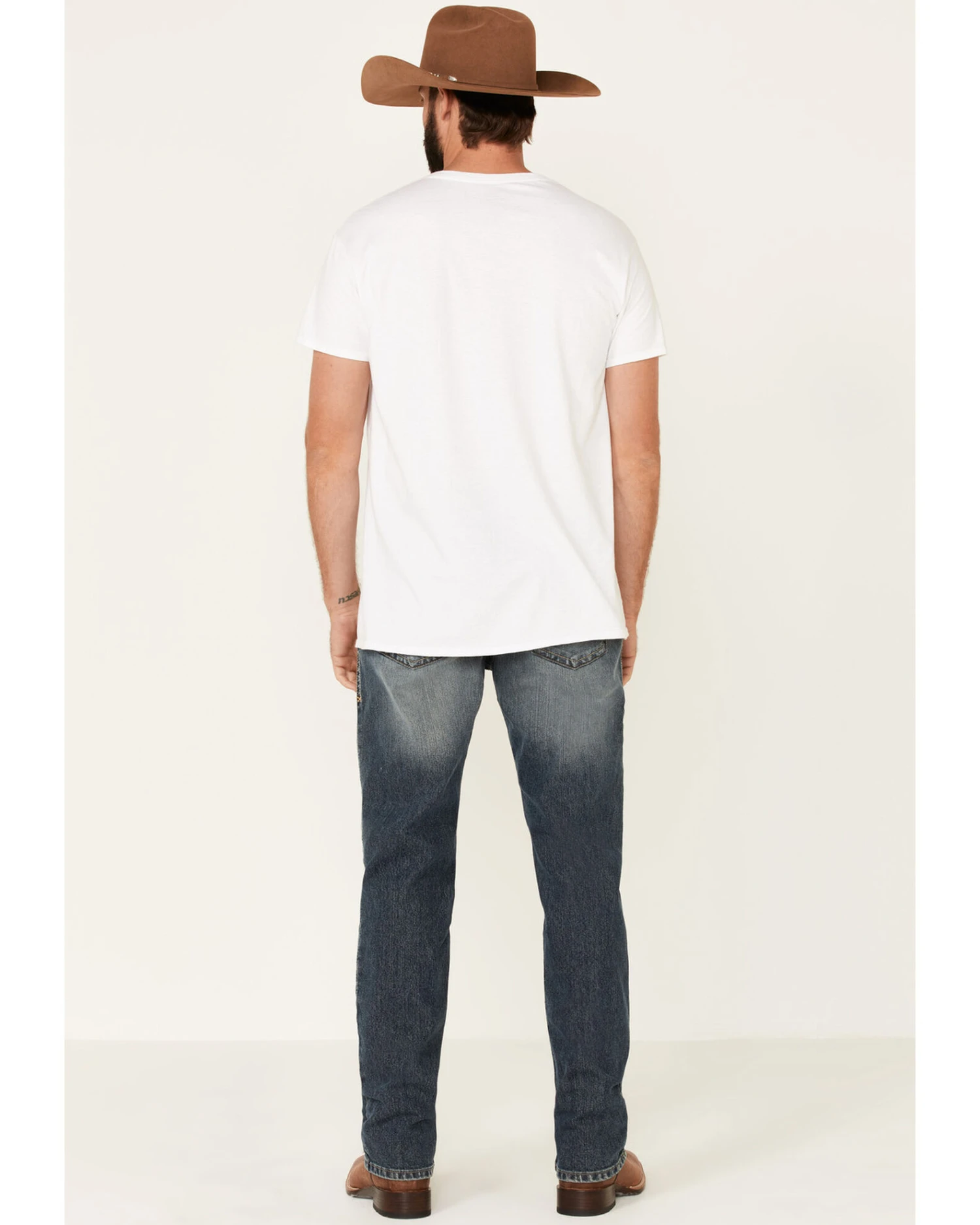 Ariat Men's M4 Kentucky Stockton Stretch Relaxed Straight Jeans - Big 7 Ariat Men's M4 Kentucky Stockton Stretch Relaxed Straight Jeans - Big - Image 5