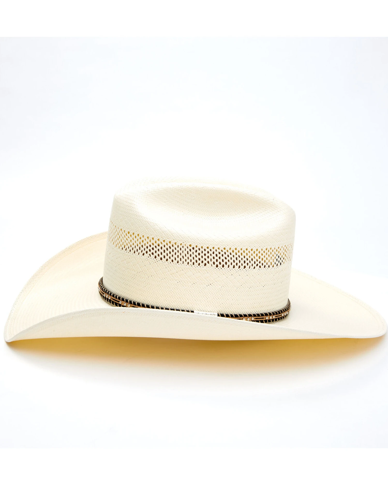 Resistol Men's Natural Saddlebrook Shantung Straw Western Hat 4 Resistol Men's Natural Saddlebrook Shantung Straw Western Hat - Image 2