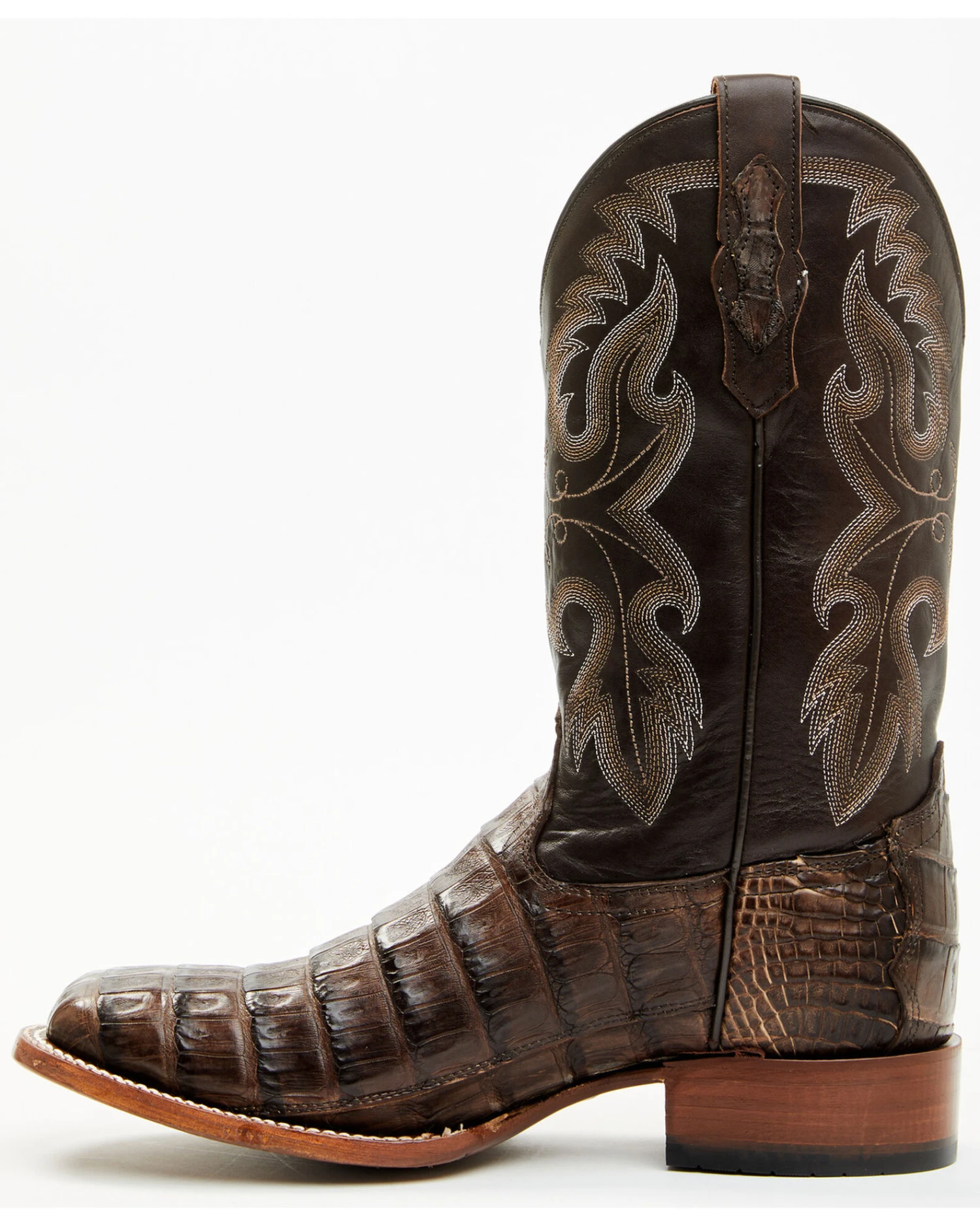 Cody James Men's Exotic Caiman Tail Skin Western Boots - Broad Square Toe 5 Cody James Men's Exotic Caiman Tail Skin Western Boots - Broad Square Toe - Image 3
