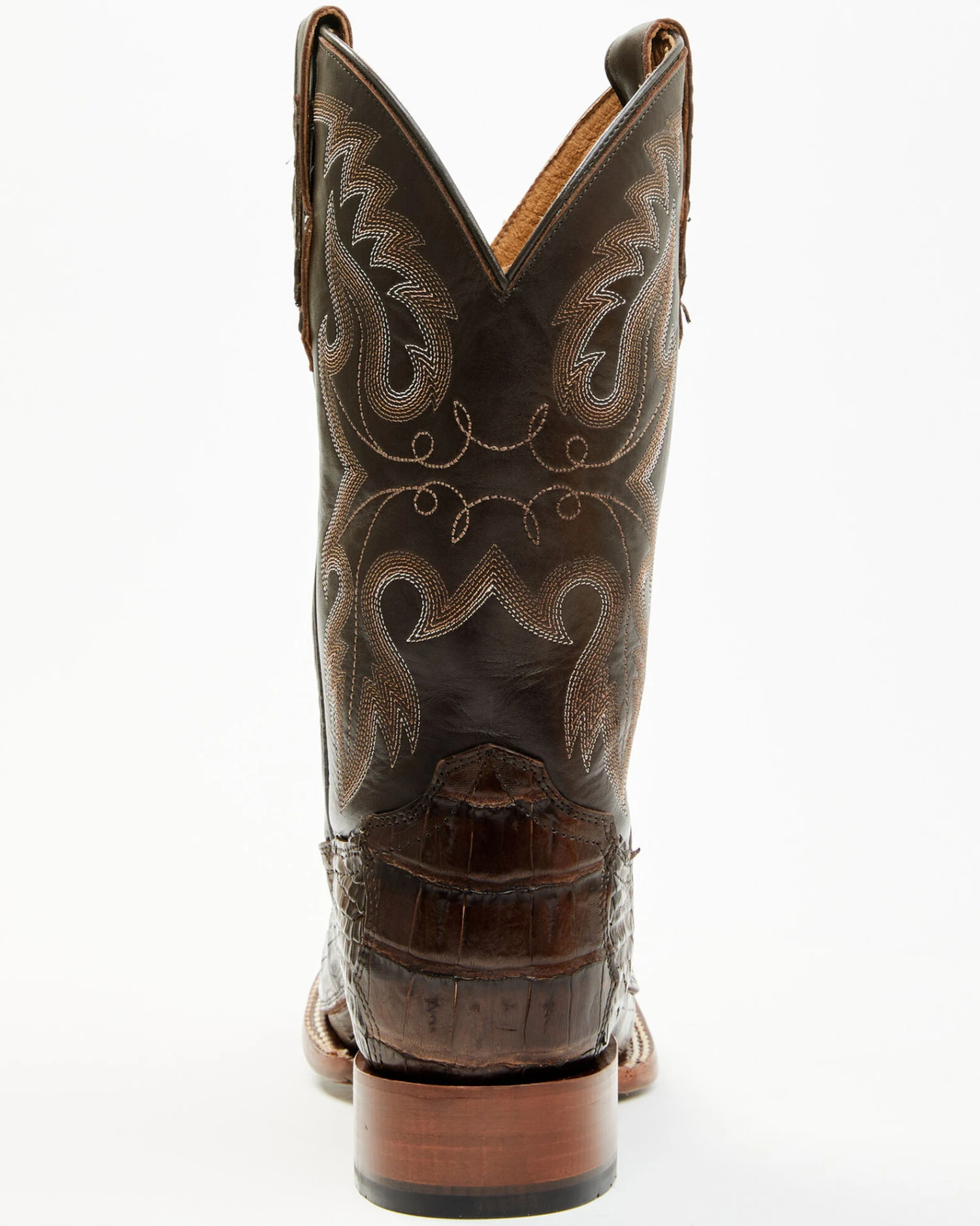 Cody James Men's Exotic Caiman Tail Skin Western Boots - Broad Square Toe 7 Cody James Men's Exotic Caiman Tail Skin Western Boots - Broad Square Toe - Image 5