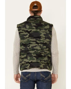 Flag & Anthem Men's Green Erieville Camo Print Puffer Vest