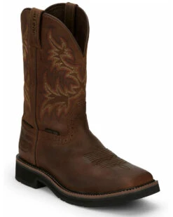 Justin Men's Driller Western Work Boots - Steel Toe