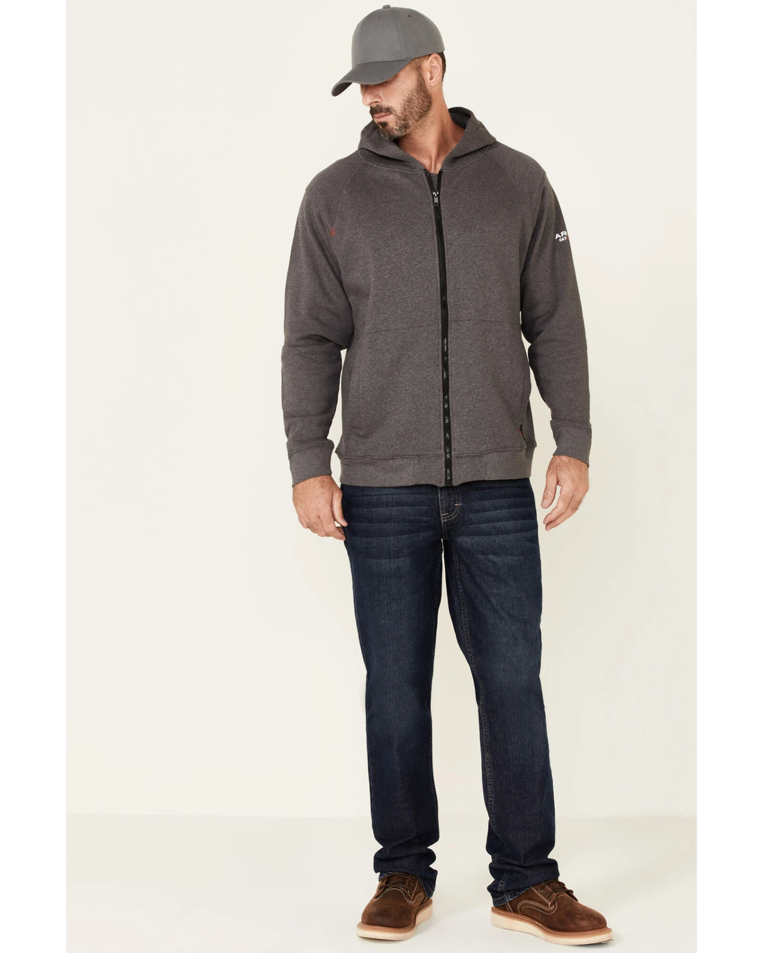 Ariat Men's FR Rev Full Cover Flag Graphic Zip-Front Hooded Work Jacket 5 Ariat Men's FR Rev Full Cover Flag Graphic Zip-Front Hooded Work Jacket - Image 3