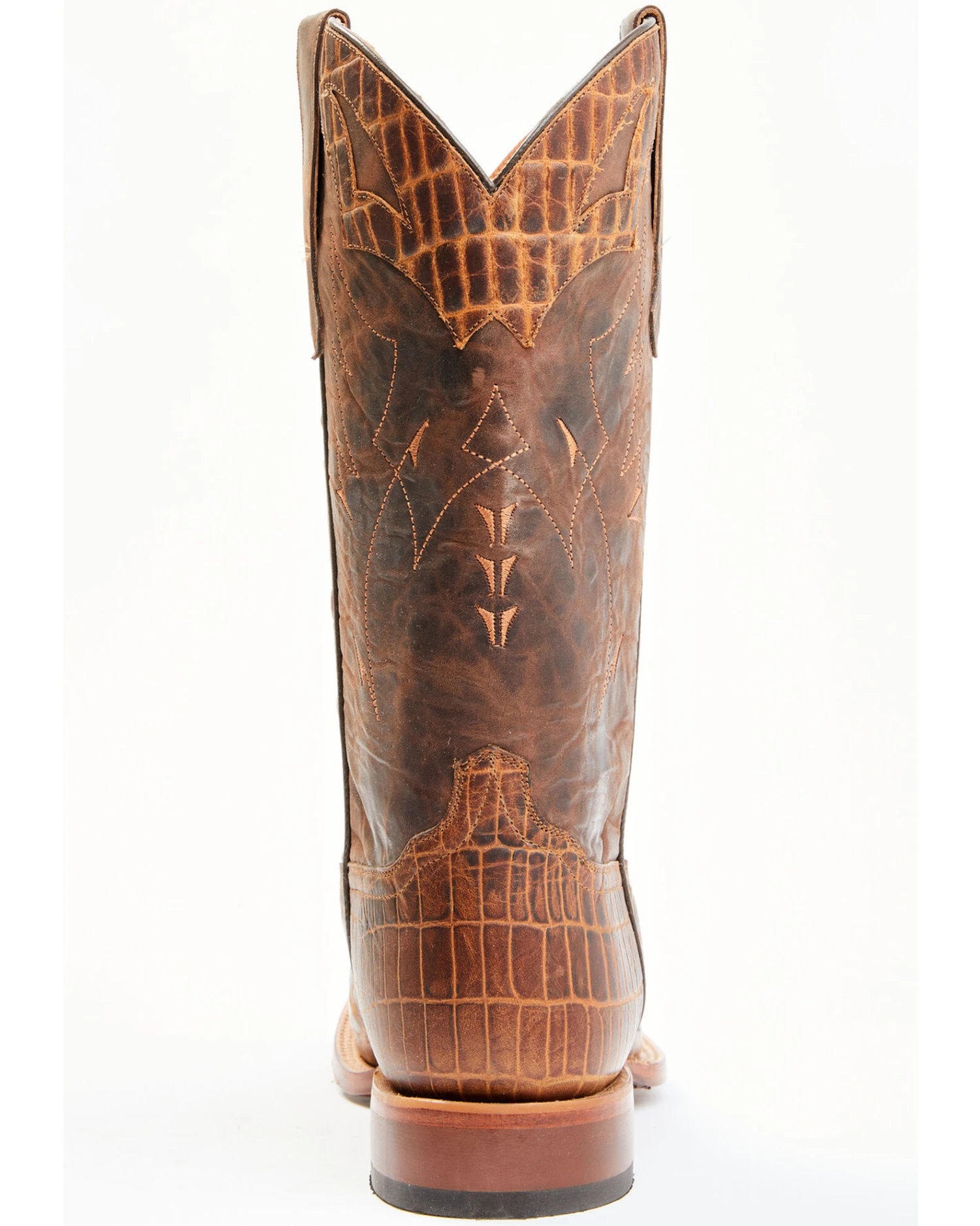 Moonshine Spirit Men's Tully Croc Print Western Boots - Broad Square Toe 7 Moonshine Spirit Men's Tully Croc Print Western Boots - Broad Square Toe - Image 5