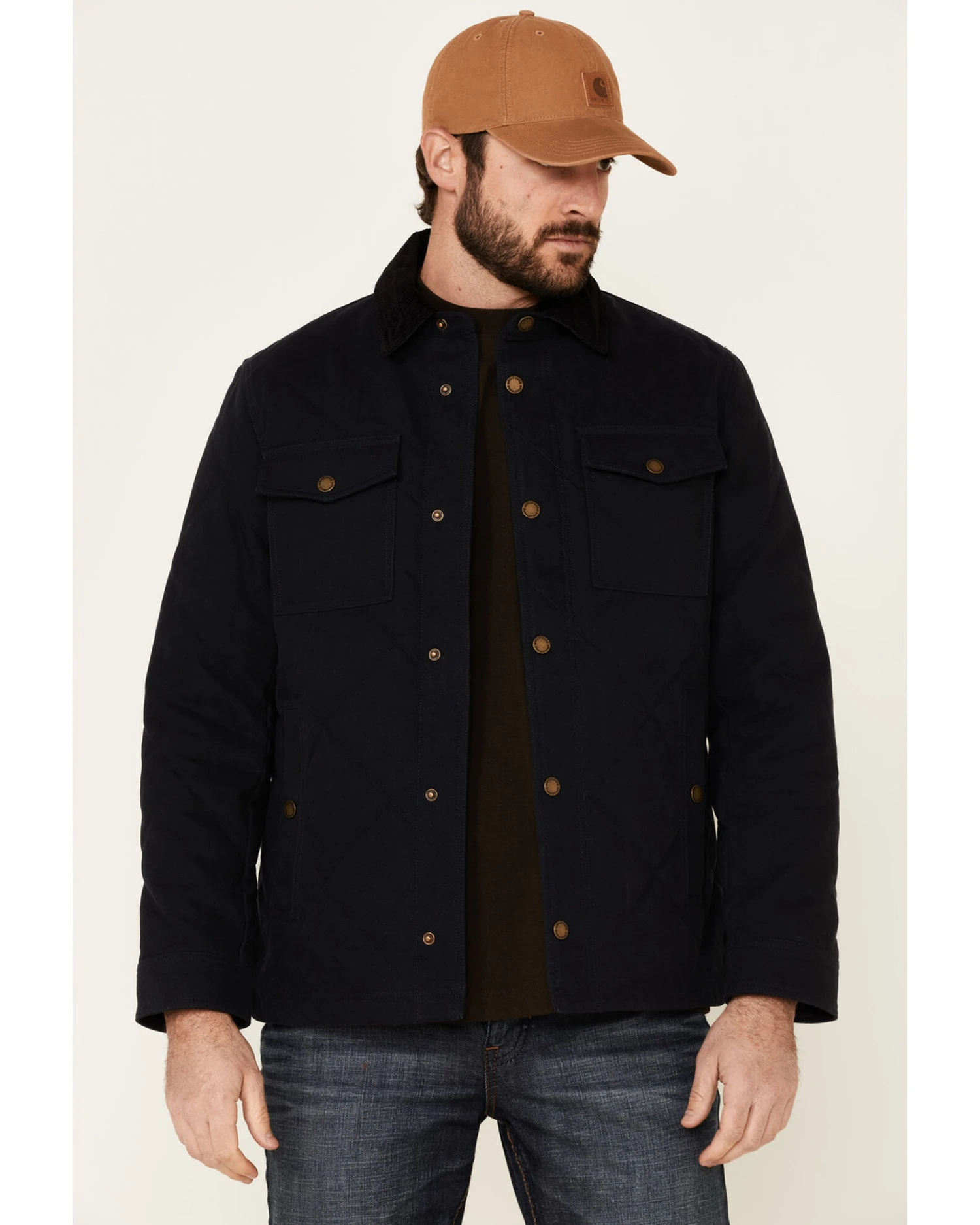 Pendleton Men's Solid Quilted Canvas Snap-Front Shirt Jacket 5 Pendleton Men's Solid Quilted Canvas Snap-Front Shirt Jacket - Image 3