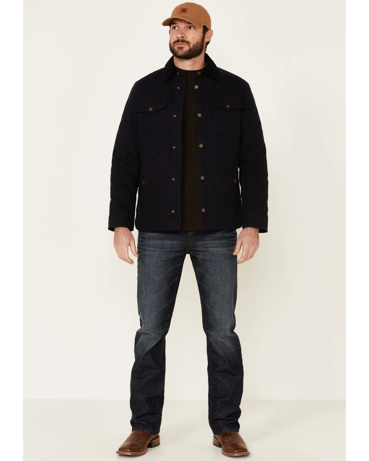 Pendleton Men's Solid Quilted Canvas Snap-Front Shirt Jacket 4 Pendleton Men's Solid Quilted Canvas Snap-Front Shirt Jacket - Image 2