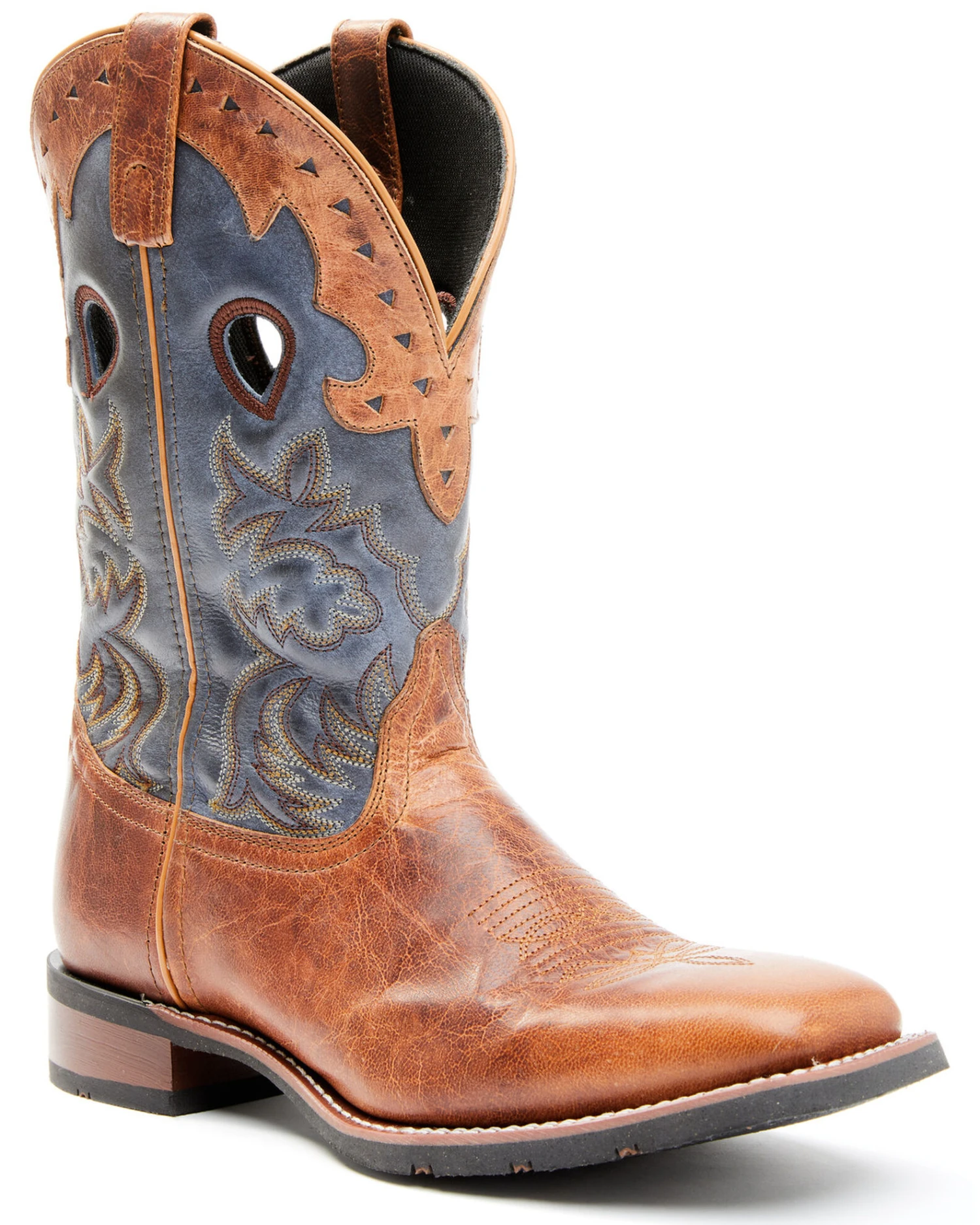 Laredo Men's Top Western Boots - Broad Square Toe 3 Laredo Men's Top Western Boots - Broad Square Toe