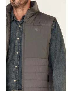 Rock & Roll Denim Men's Solid Charcoal Performance Quilted Zip-Front Vest 9 Rock & Roll Denim Men's Solid Charcoal Performance Quilted Zip-Front Vest -Boot Barn 2000345125 022 P3