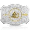 Montana Silversmiths Men's Your Arrow Buckle With Praying Cowboy 1 Montana Silversmiths Men's Your Arrow Buckle With Praying Cowboy -Boot Barn 2000345825 040 P1